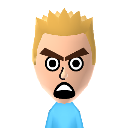 Stephen Q. Mii character: The brother who freaks out on the "Greatest Freak Out Ever" series on wafflepwn.