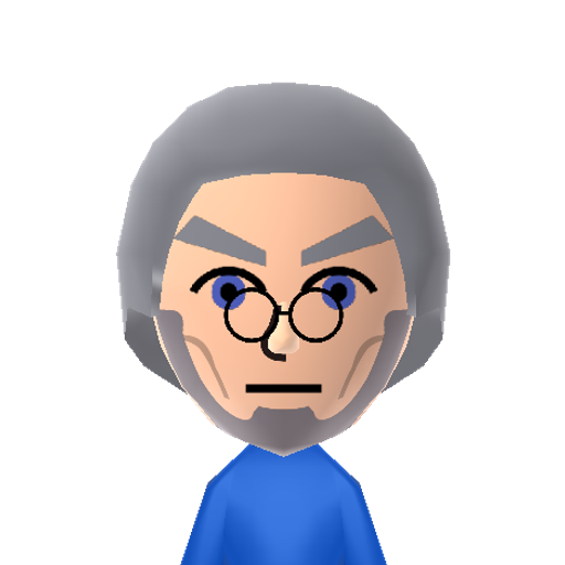 Washington Mii character: This is a Mii uploaded for the 3DS version and distributed by Mii Central for both the 3DS and Switch versions of Miitopia.