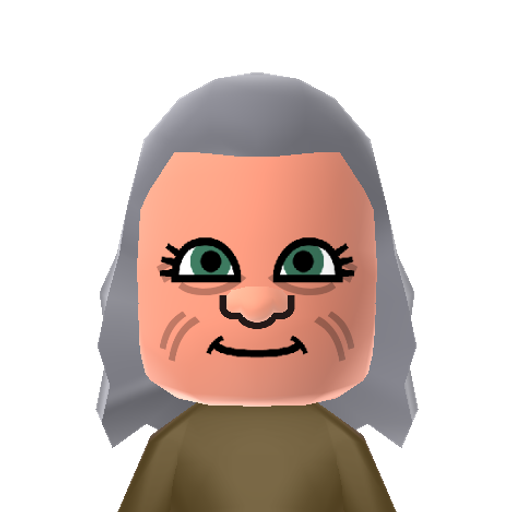 Sprout Mii character: The Herbology teacher in the Harry Potter series.