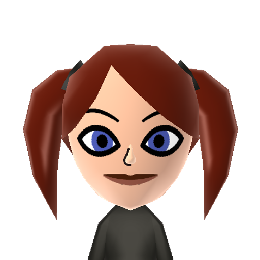 Scary Girl Mii character: from Total Drama Miis QR Codes [@michellemagnuson5108]