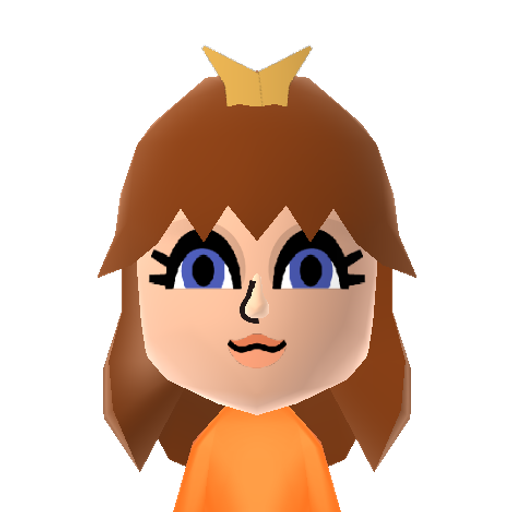 P.Daisy Mii character: The beautiful tomboy princess from the Mario Bros. series. Also a racer and a fighter.