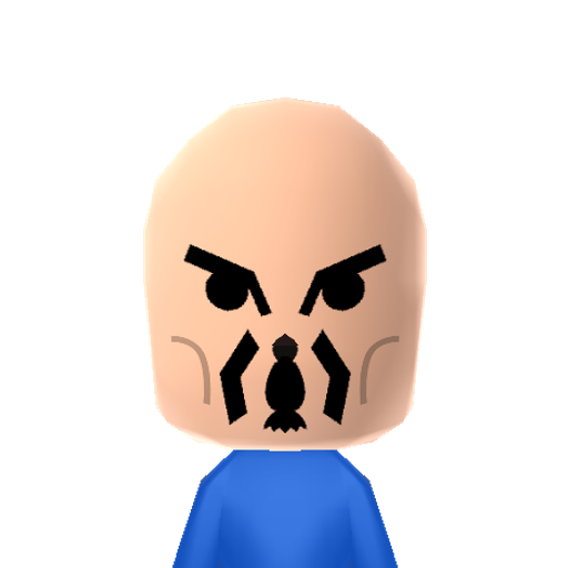 TerrorMask Mii character: The Terror Mask from the Splatterhouse game series by namco. The Mask itself is currently worn by Rick Taylor who wears this powerful mask to save his girlfriend Jennifer.