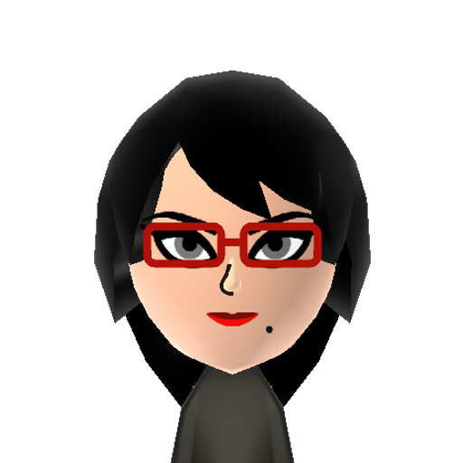 Bayonetta Mii character: These are extracted and derived from the Mii Central Miis from the 3DS Miitopia.