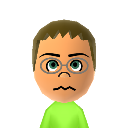 TennisBall Mii character: A Mii from Goiky Sports Resort, a mod for Wii Sports Resort