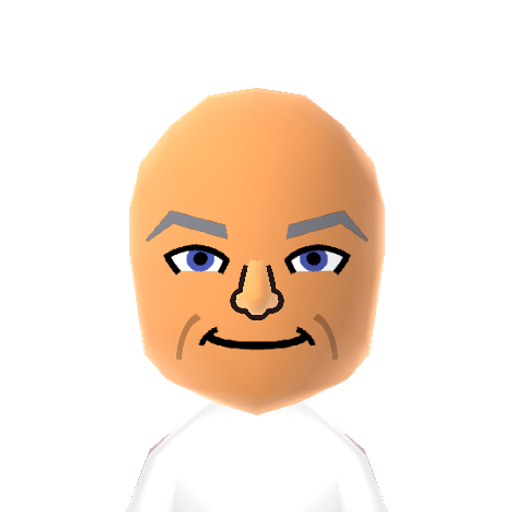 Mr. Proper Mii character: The mascot of the Mr. Clean cleaning supplies brand.