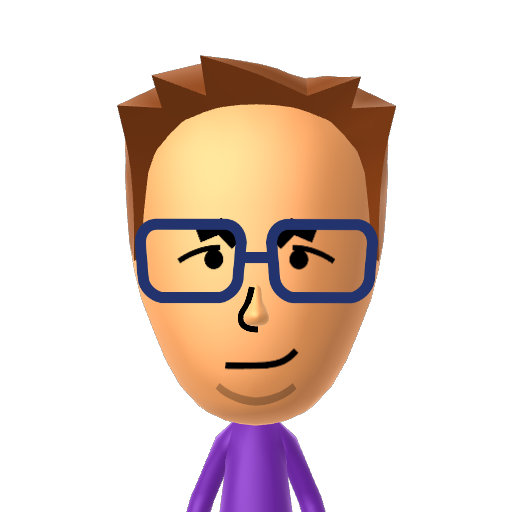 Plum Mii character: A Mii from Hasbro Family Game Night 3