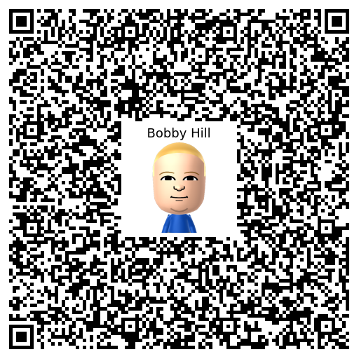 Bobby Hill Mii QR code