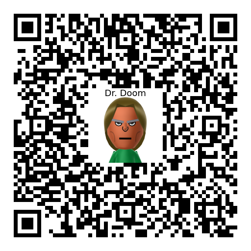 Dr. Doom Mii QR code
