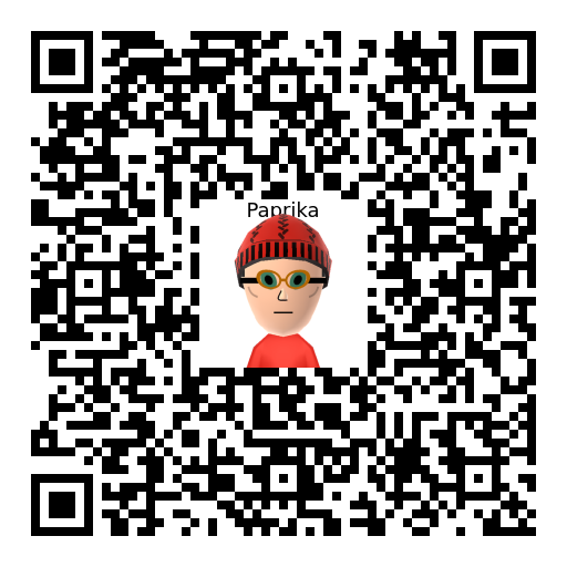 Paprika Mii QR Code & Download | MiiCharacters - InfiniMii