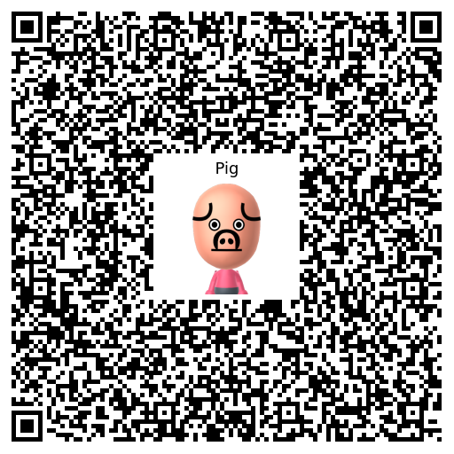 Pig Mii QR code