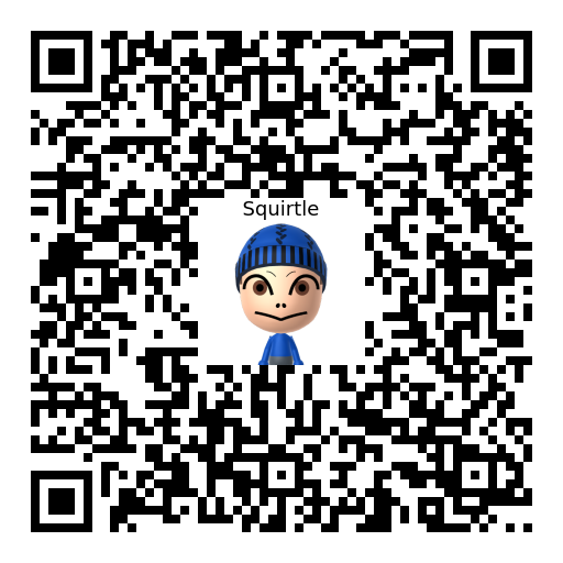 Squirtle Mii QR code