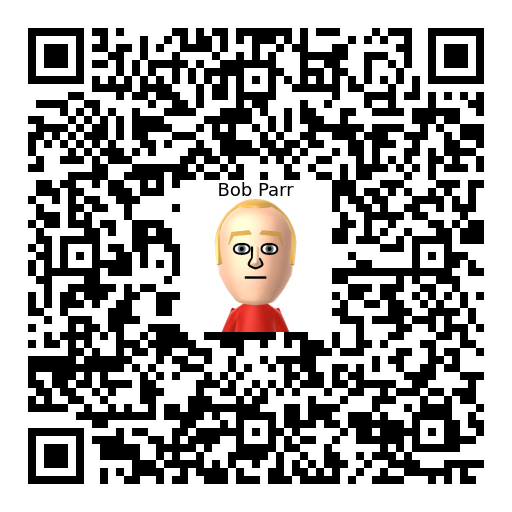 Bob Parr Mii QR code