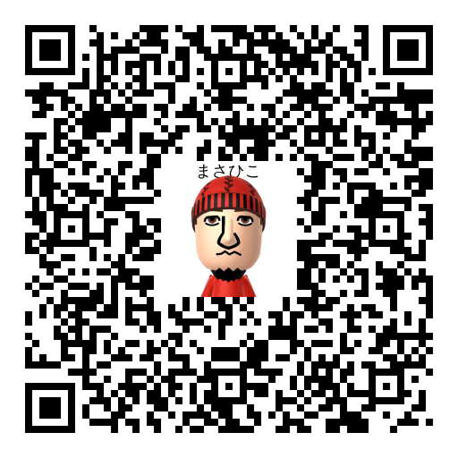 まさひこ Mii QR code