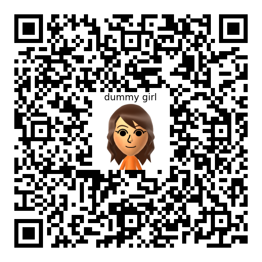 dummy girl Mii QR code