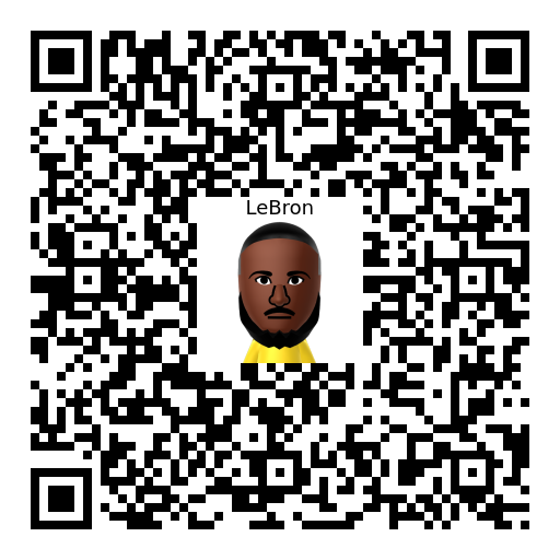 LeBron Mii QR code