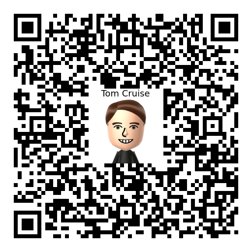 Tom Cruise Mii QR code