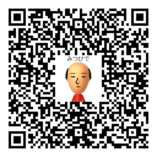 みつひで Mii QR code
