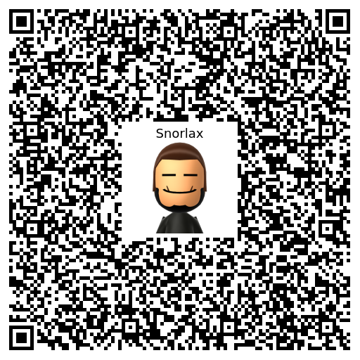 Snorlax Mii QR code