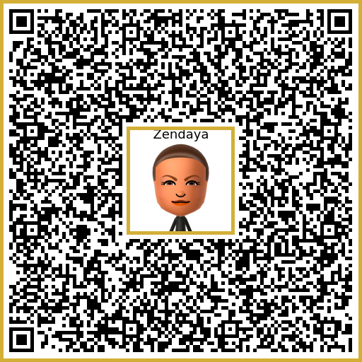 Zendaya Mii QR code
