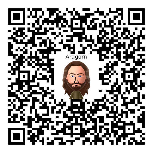 Aragorn Mii QR code