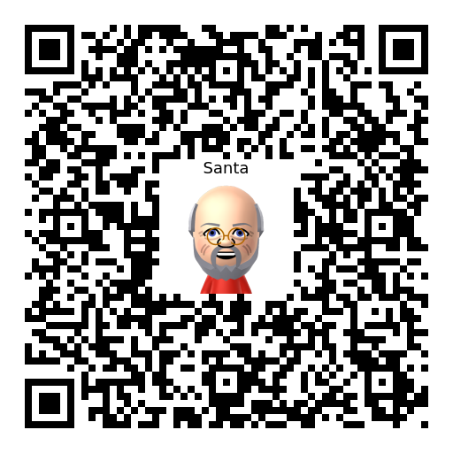 Santa Mii QR code