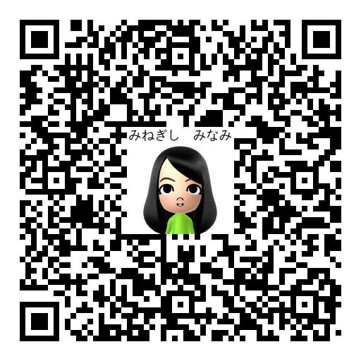 みねぎし　みなみ Mii QR code