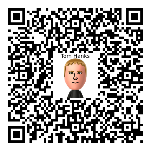 Tom Hanks Mii QR code