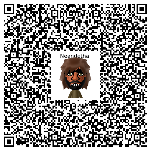 Neandethal Mii QR code