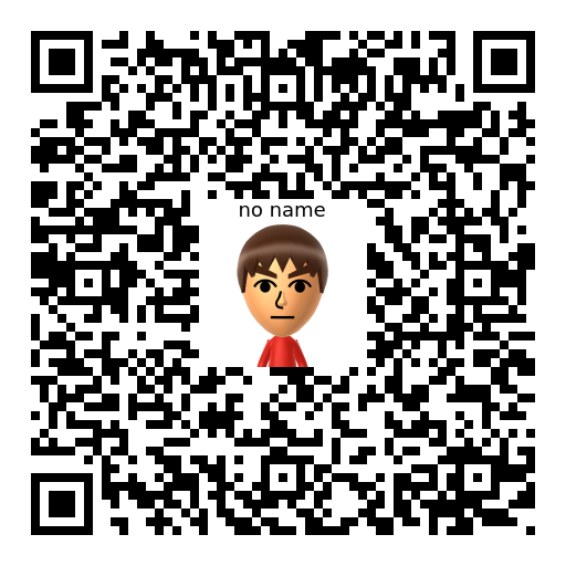 no name Mii QR code