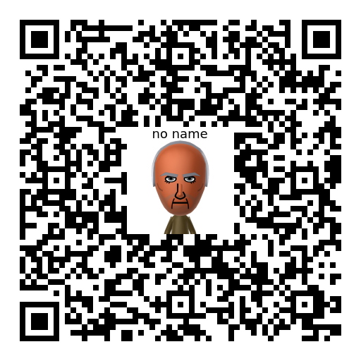 no name Mii QR code