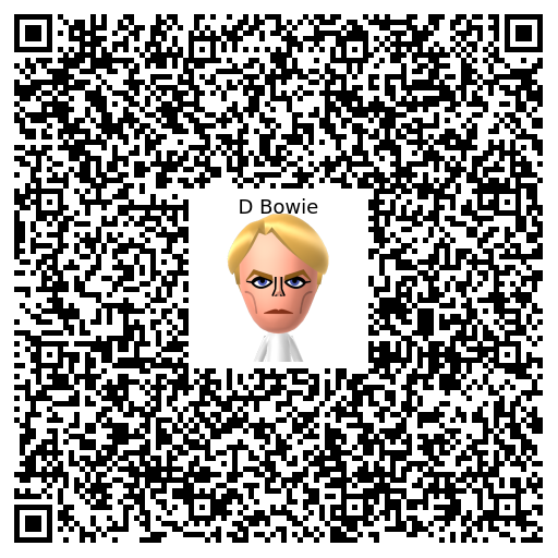 D Bowie Mii QR code