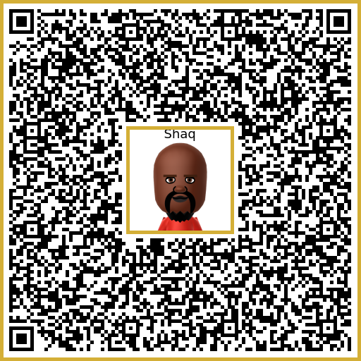 Shaq Mii QR code