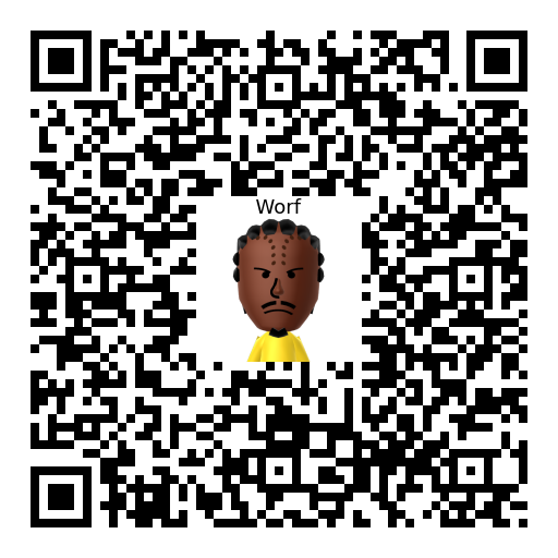 Worf Mii QR code