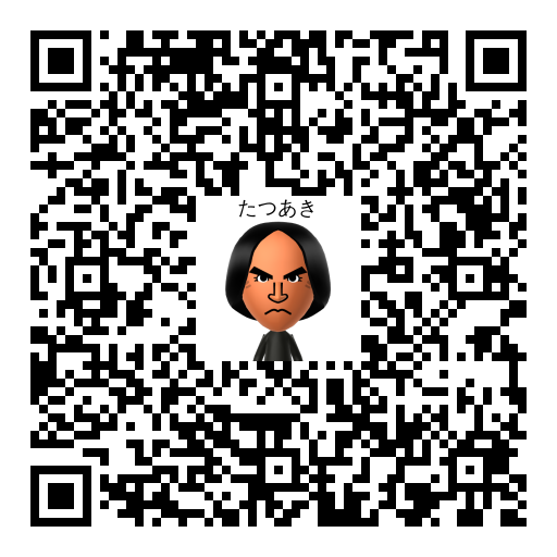 たつあき Mii QR code