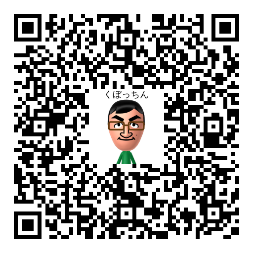 くぼっちん Mii QR code