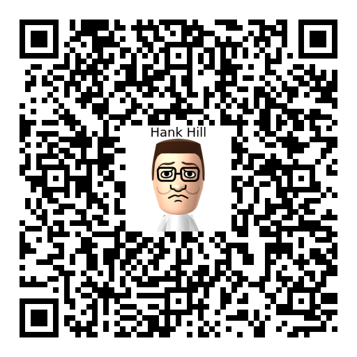 Hank Hill Mii QR code