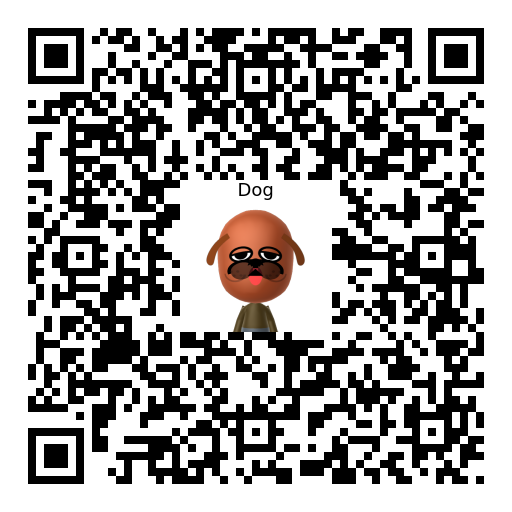 Dog Mii QR code