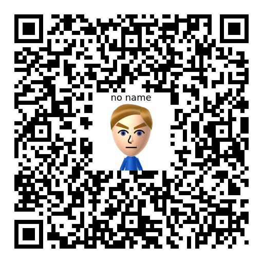 no name Mii QR code