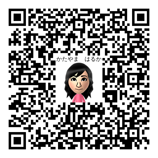 かたやま　はるか Mii QR code
