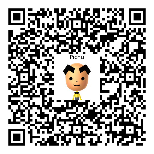 Pichu Mii QR code