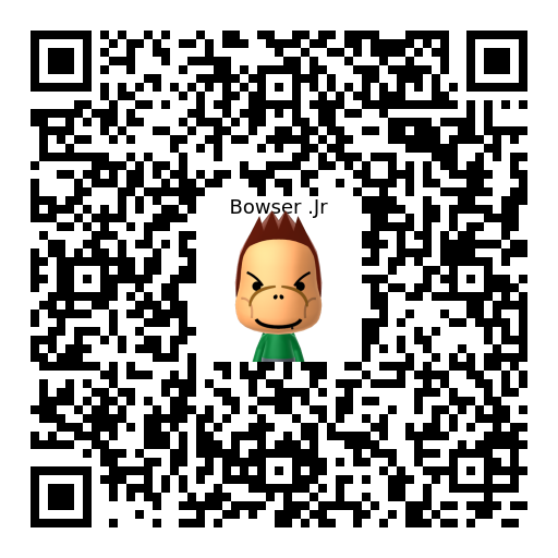 Bowser .Jr Mii QR code