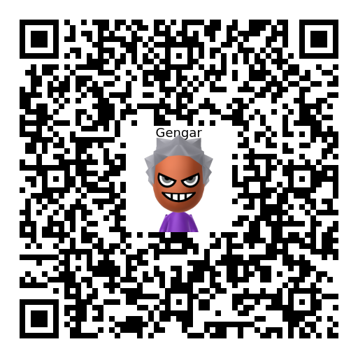 Gengar Mii QR code
