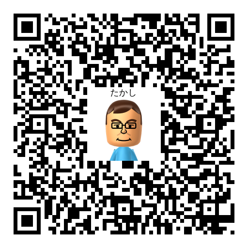 たかし Mii QR code