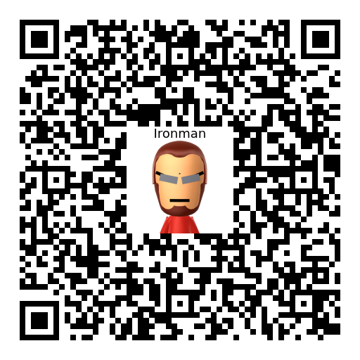 Ironman Mii QR code