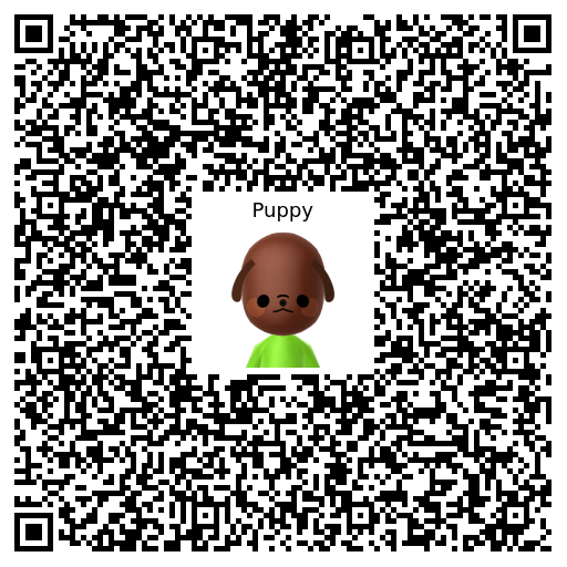 Puppy Mii QR code