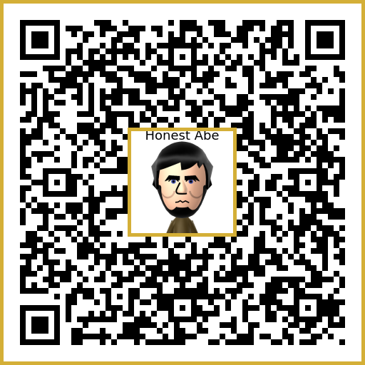 Honest Abe Mii QR code
