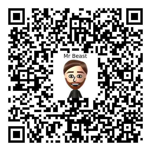 Mr Beast Mii QR code
