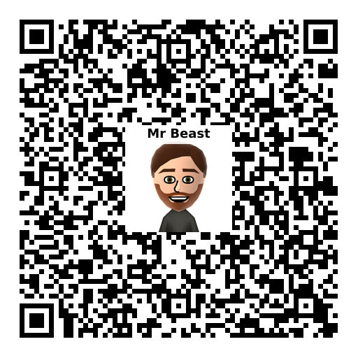 Random Mr. Beast Qr Code Mr Beast Mii QR Code & Download - InfiniMii