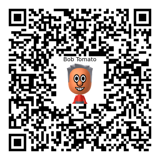Bob Tomato Mii QR code