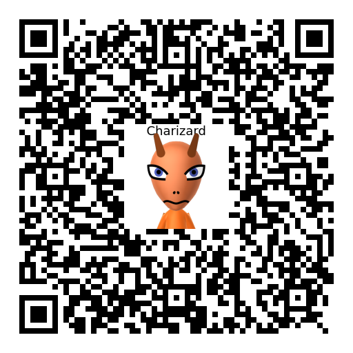 Charizard Mii QR code